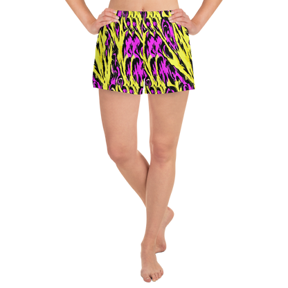 Women’s Athletic Shorts - Neon Savanna