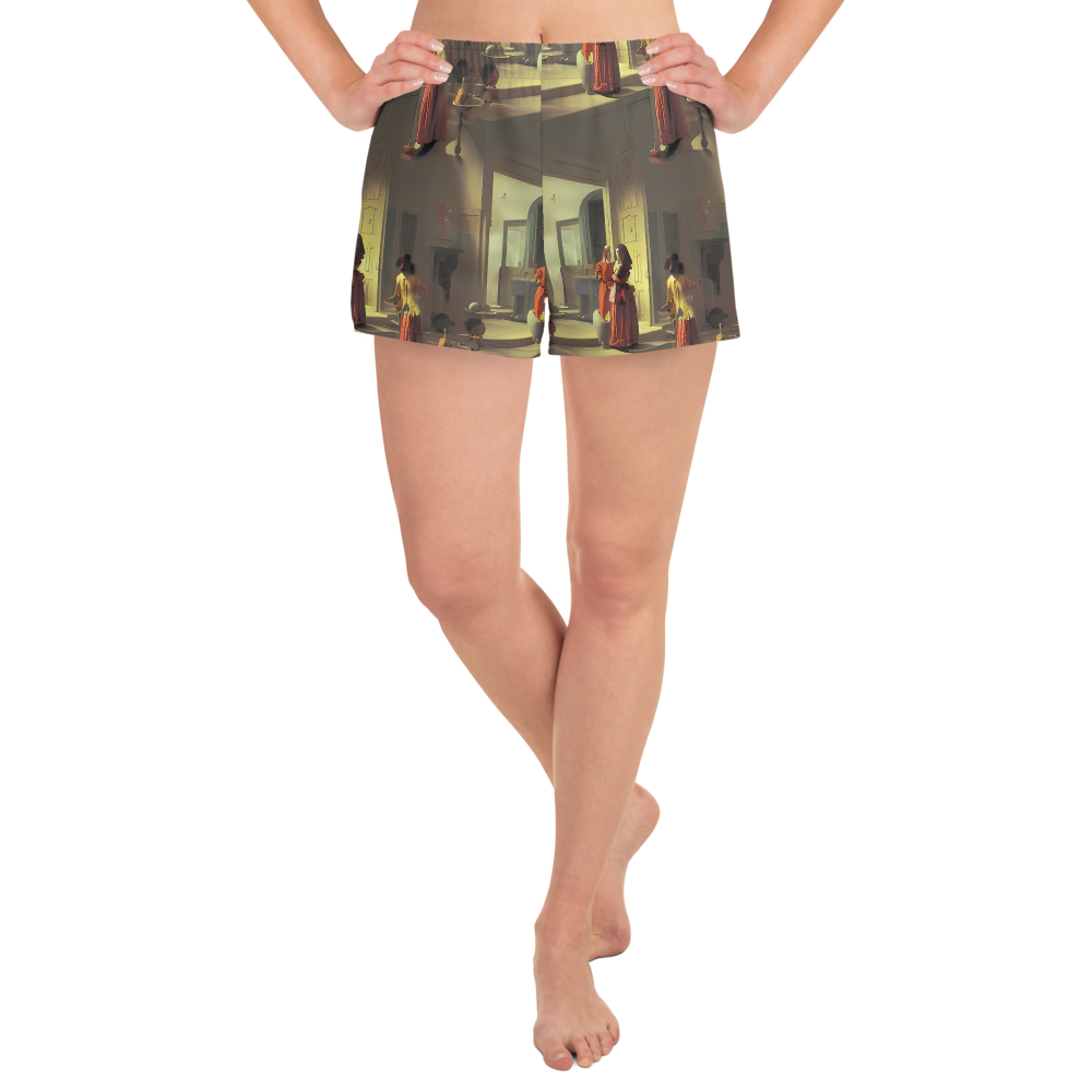 Women’s Athletic Shorts - Surreal Shadows