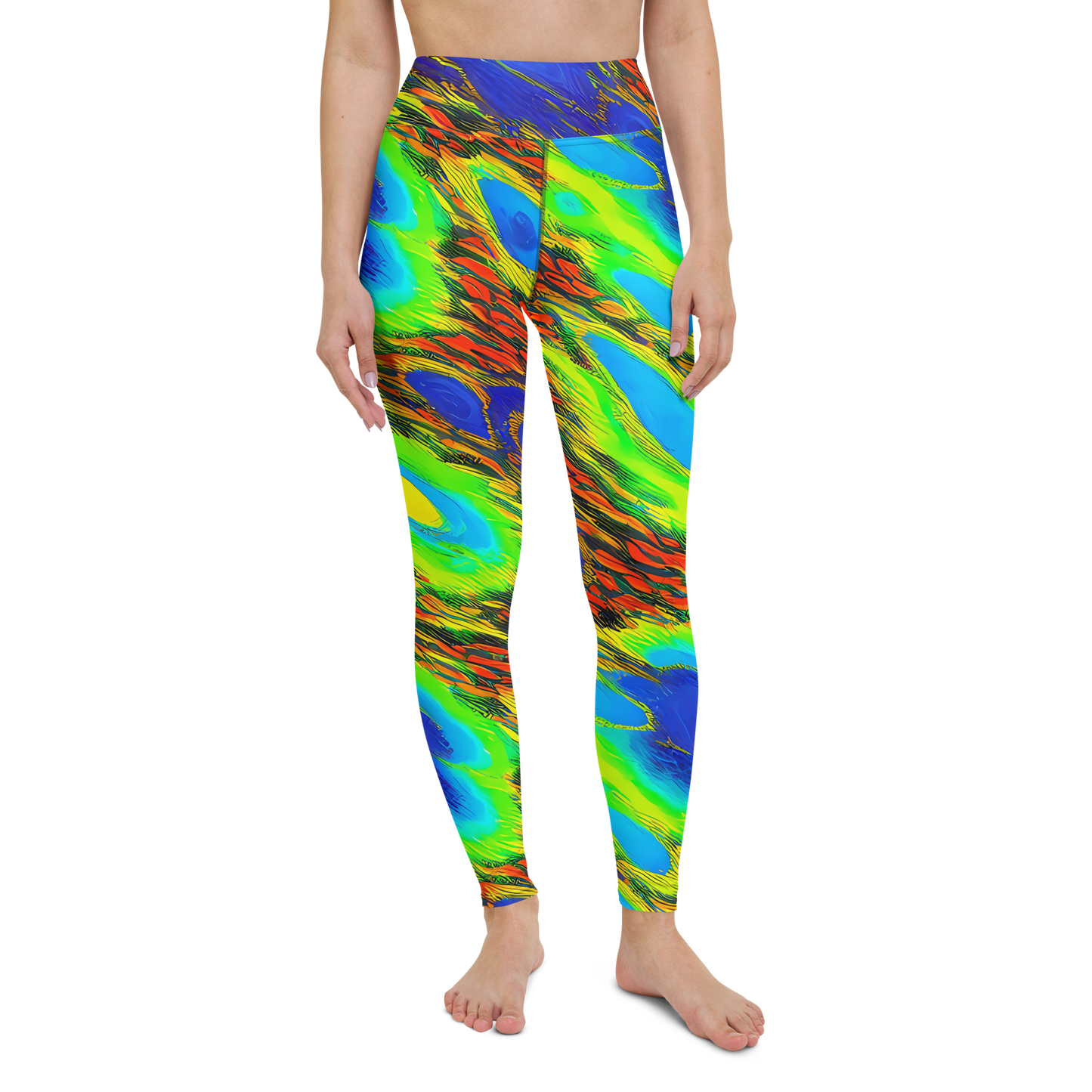 Yoga Leggings - Hodgkin's Blaze