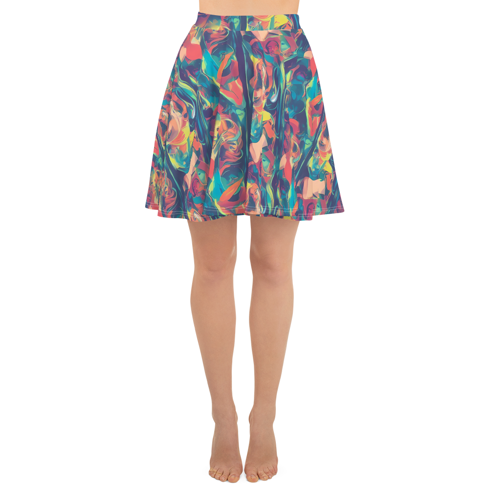 Skater Skirt - Neon Aurora