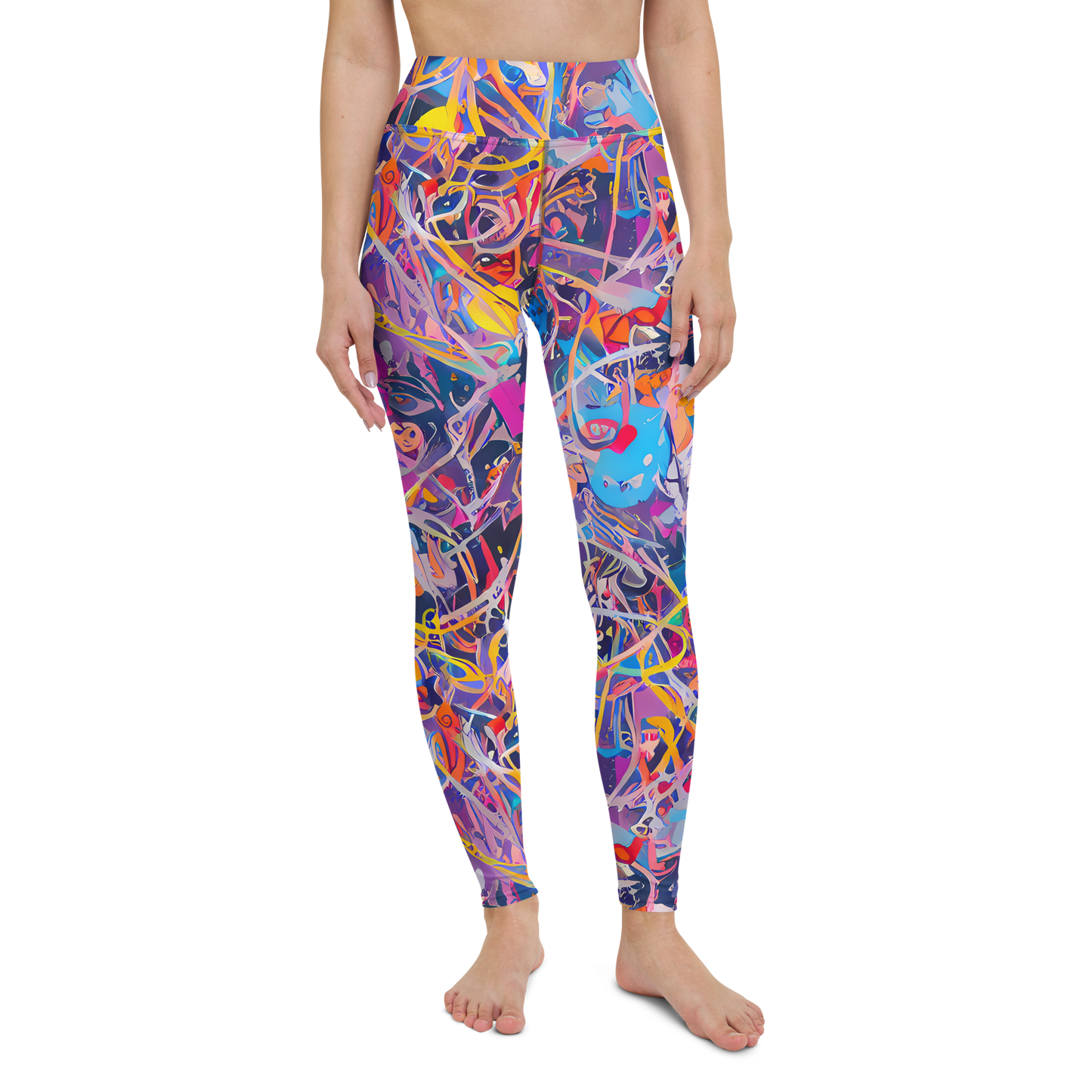 Yoga Leggings - Vibrant Fusion