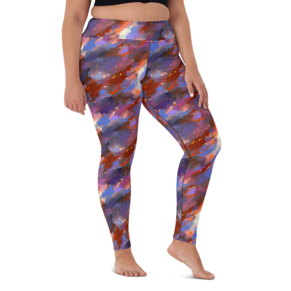 Yoga Leggings - Celestial Brushstroke