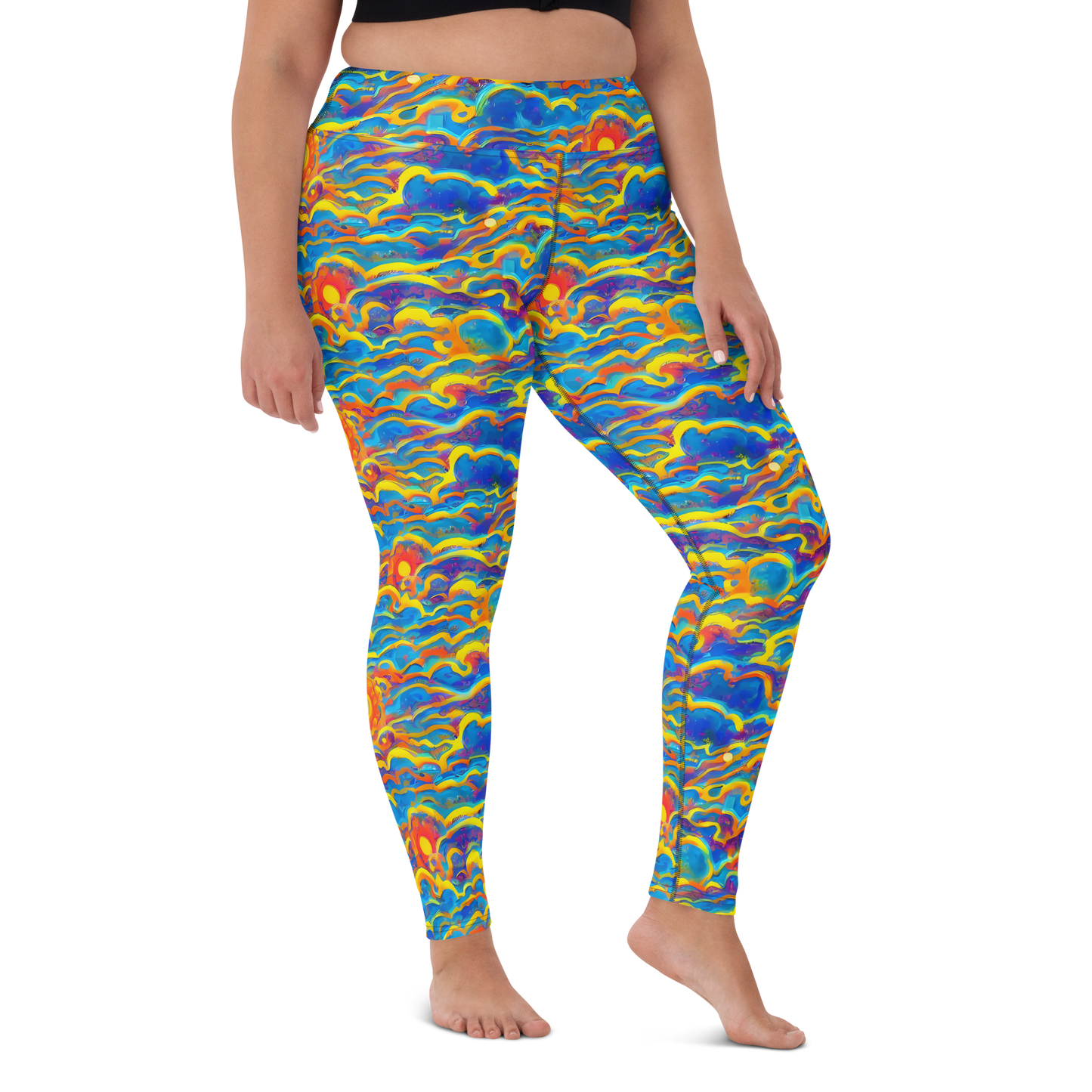 Yoga Leggings - Chroma Ripple