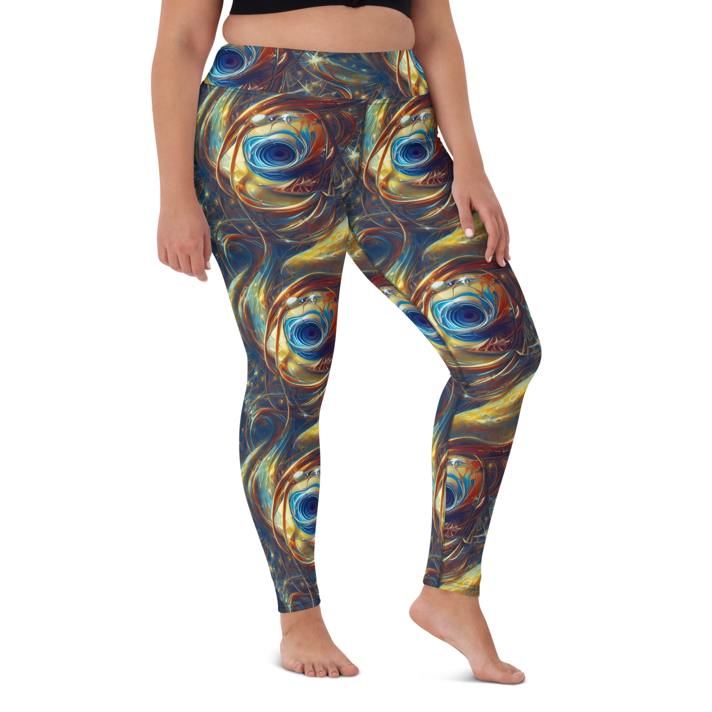 Yoga Leggings - Celestial Vortex