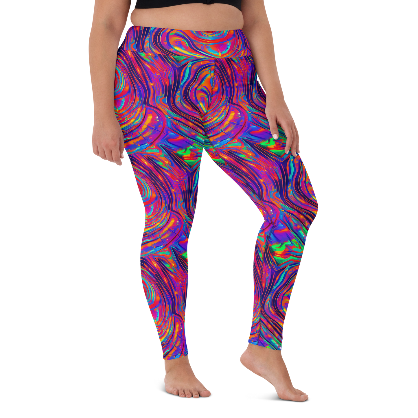 Yoga Leggings - Quantum Spiral