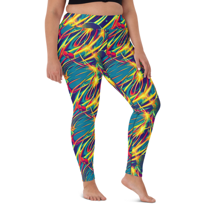 Yoga Leggings - Cosmic Inferno