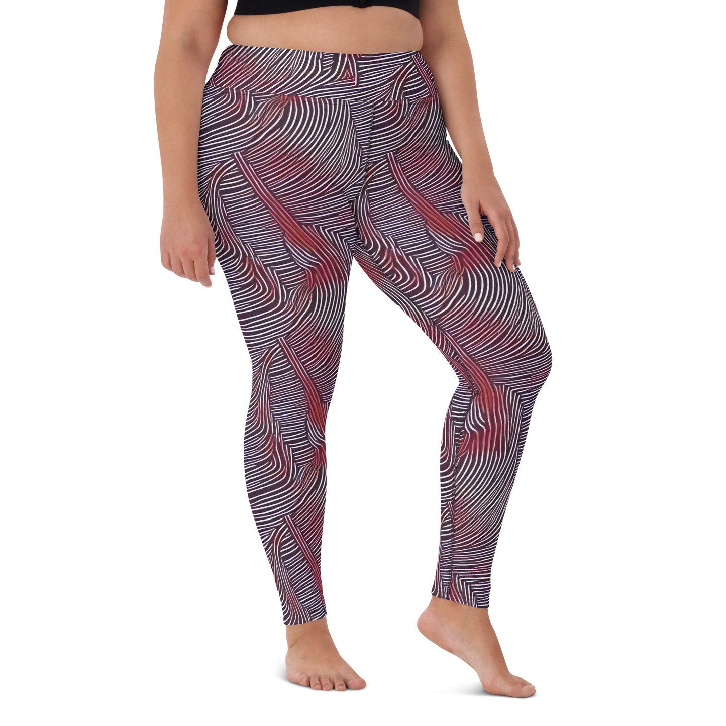 Yoga Leggings - Nebula Waves