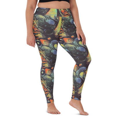 Yoga Leggings - Cosmic Scream