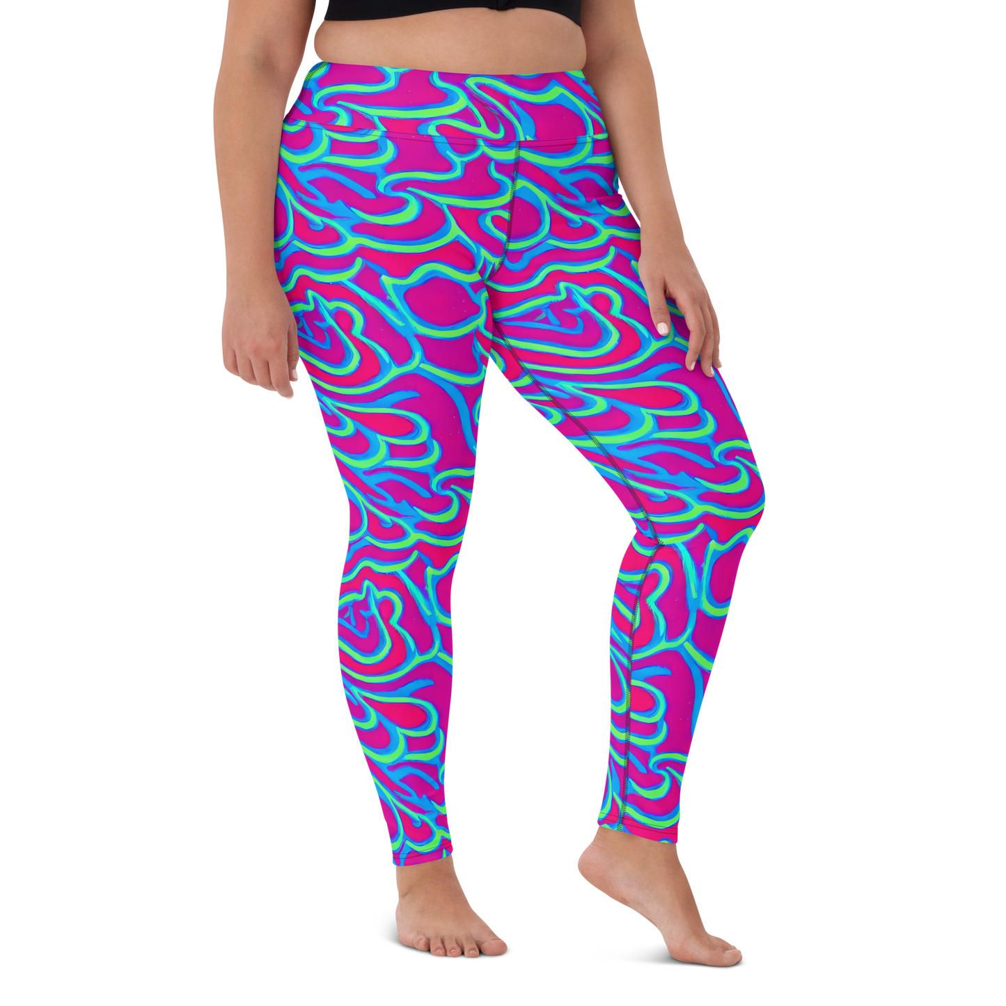 Yoga Leggings - Aquatic Ember