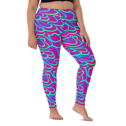 Yoga Leggings - Aquatic Ember