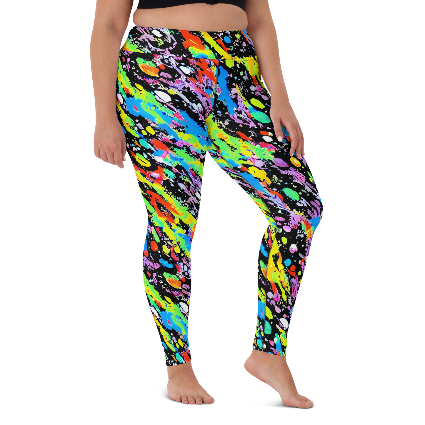 Yoga Leggings - Pollock Pulse