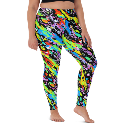 Yoga Leggings - Pollock Pulse