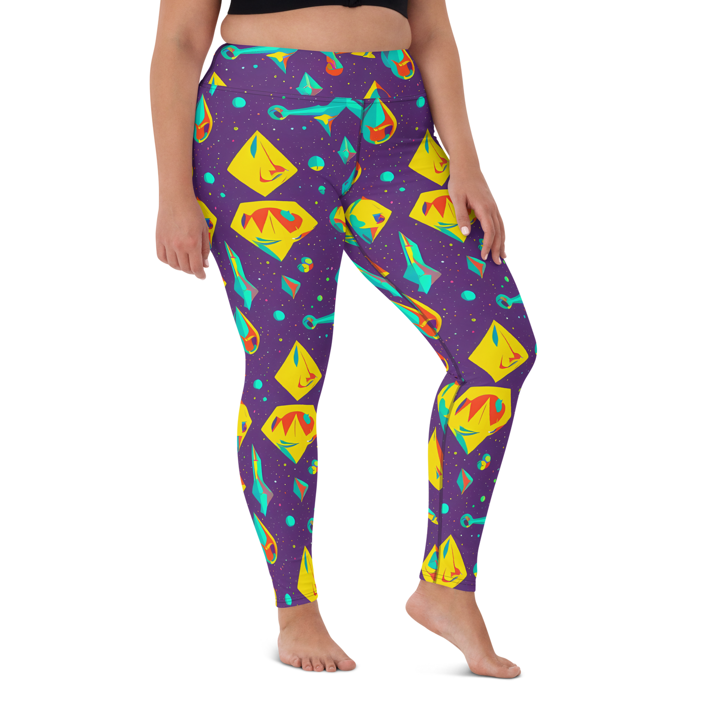 Yoga Leggings - Cascading Prism