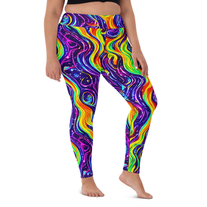 Yoga Leggings - Galactic Flames