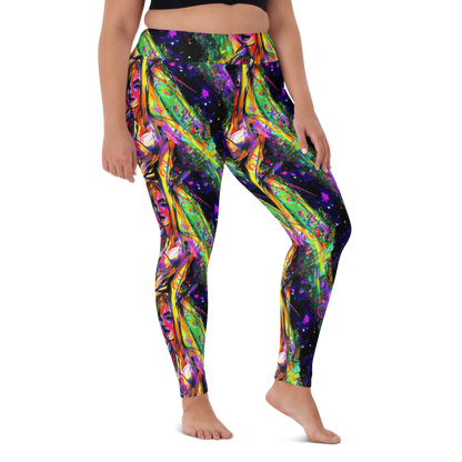 Yoga Leggings - Galactic Flamenco