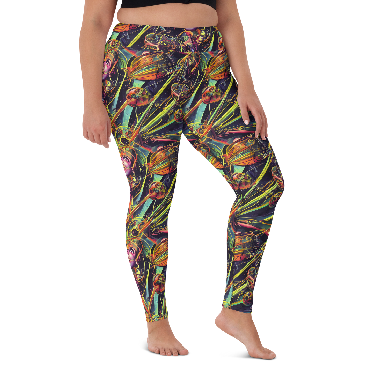 Yoga Leggings - Psychedelic Deep Space