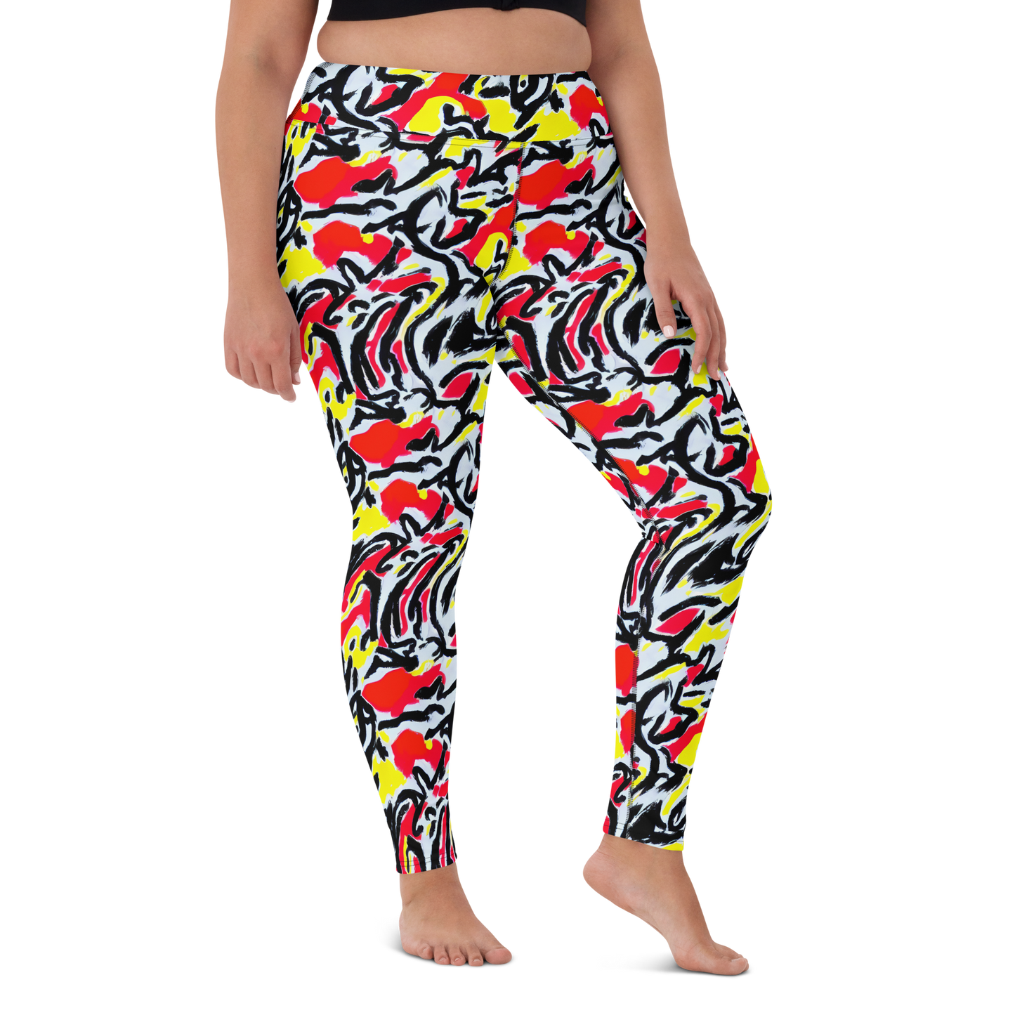 Yoga Leggings - Cosmic Brushstrokes