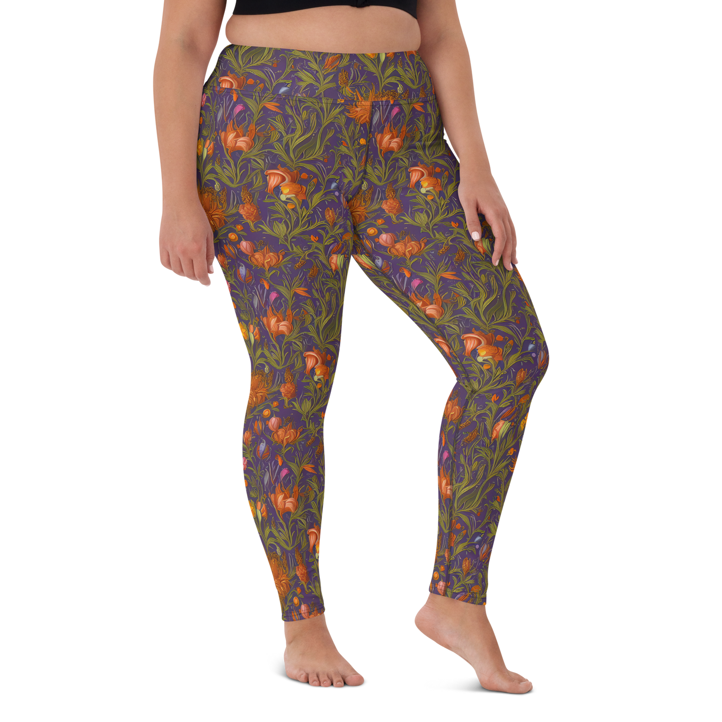 Yoga Leggings - Botanical Nebula