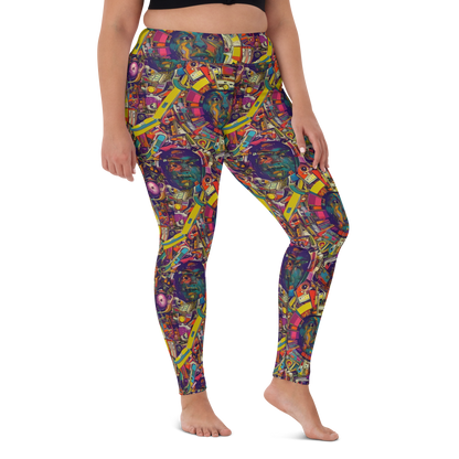 Yoga Leggings - Cosmic Collage