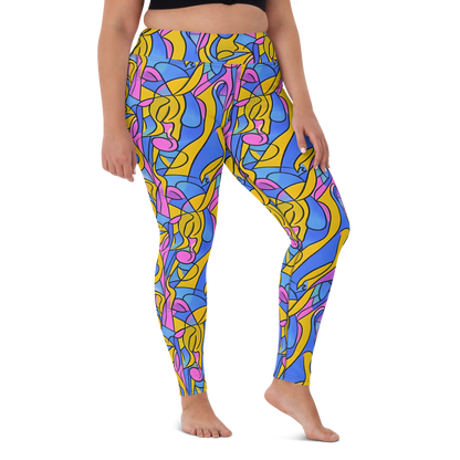 Yoga Leggings - Cosmic Curves