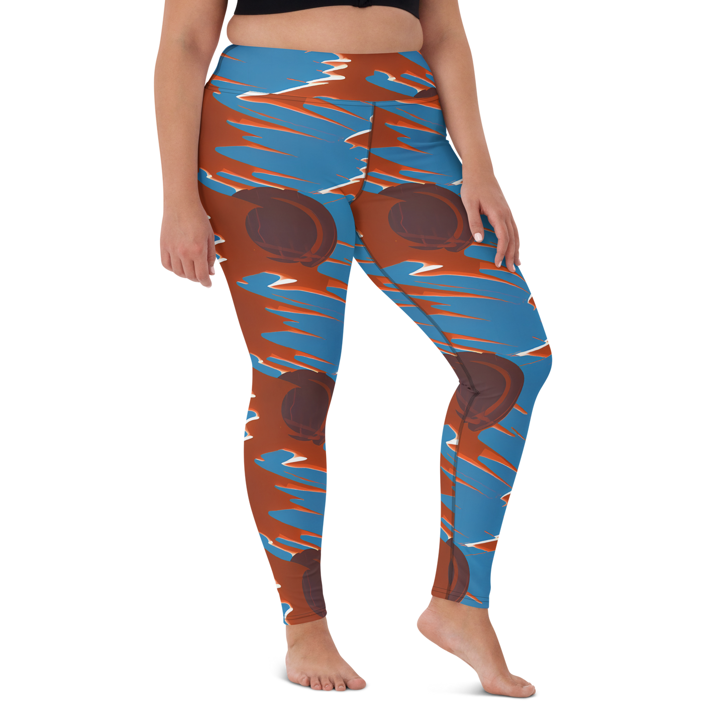 Yoga Leggings - Desert Vortex