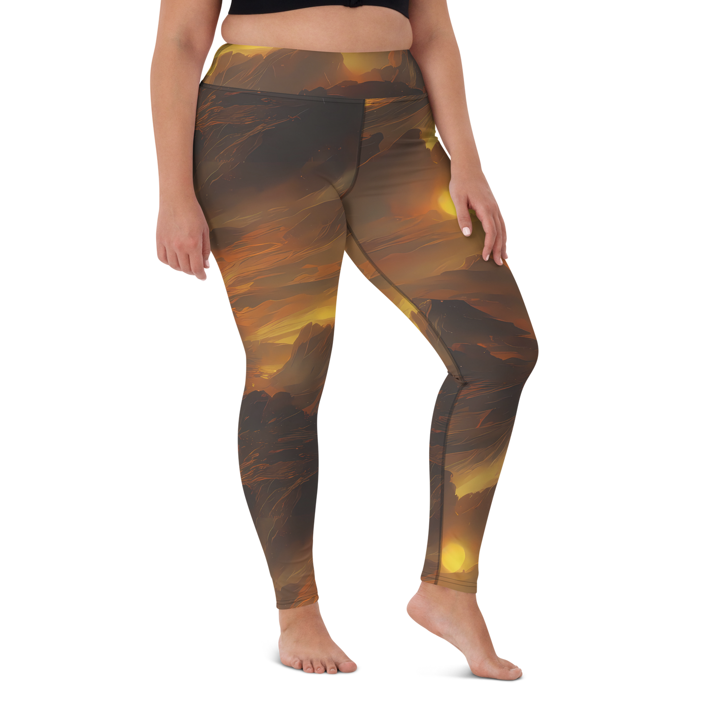 Yoga Leggings - Sunset Shores