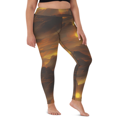 Yoga Leggings - Sunset Shores