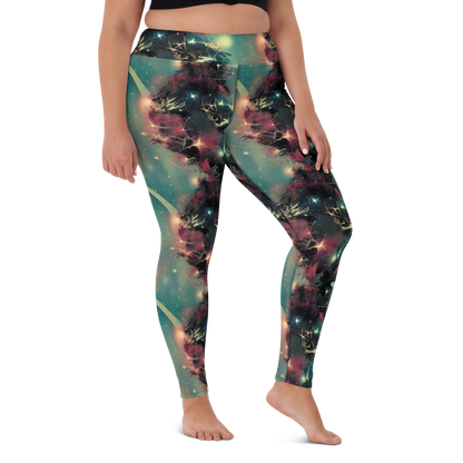 Yoga Leggings - Galactic Serpent