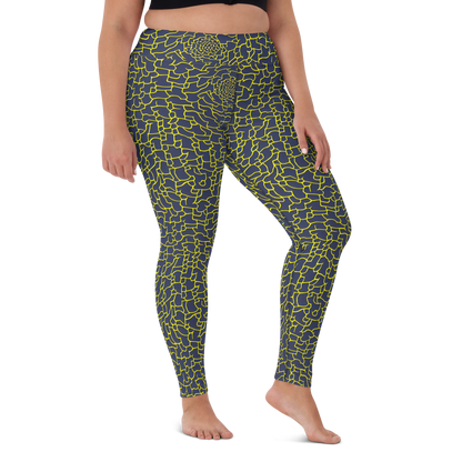 Yoga Leggings - Nightshade Maze