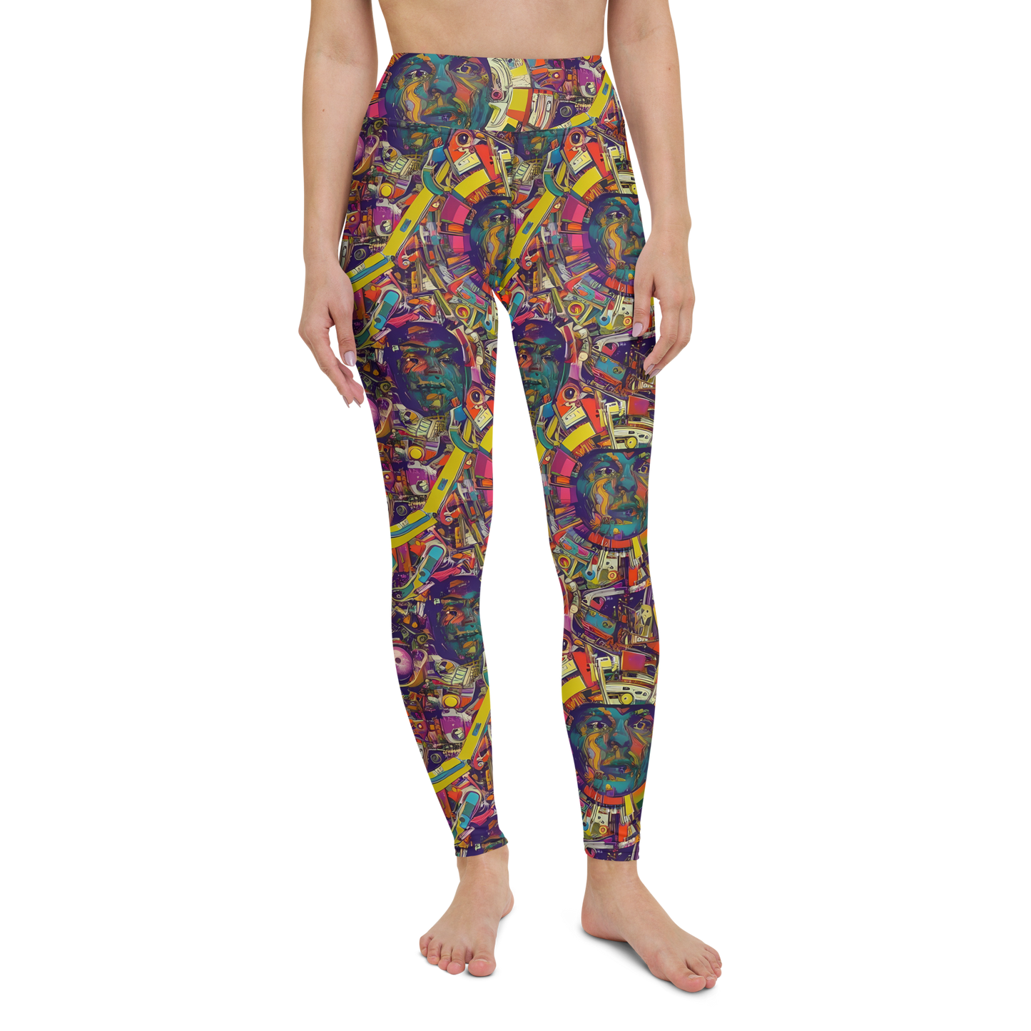 Yoga Leggings - Cosmic Collage