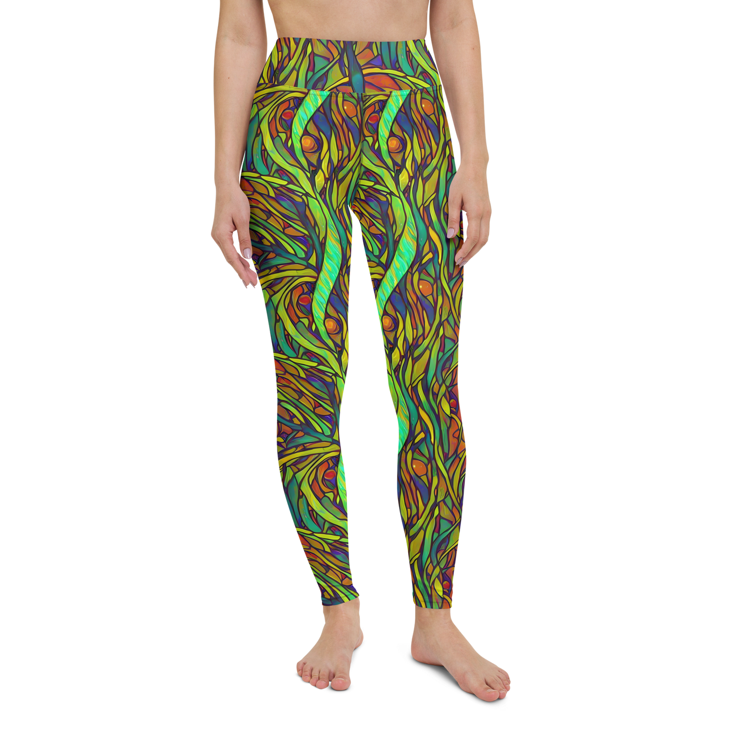 Yoga Leggings - Cosmic Garden