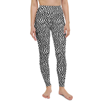 Yoga Leggings - Static Swirl