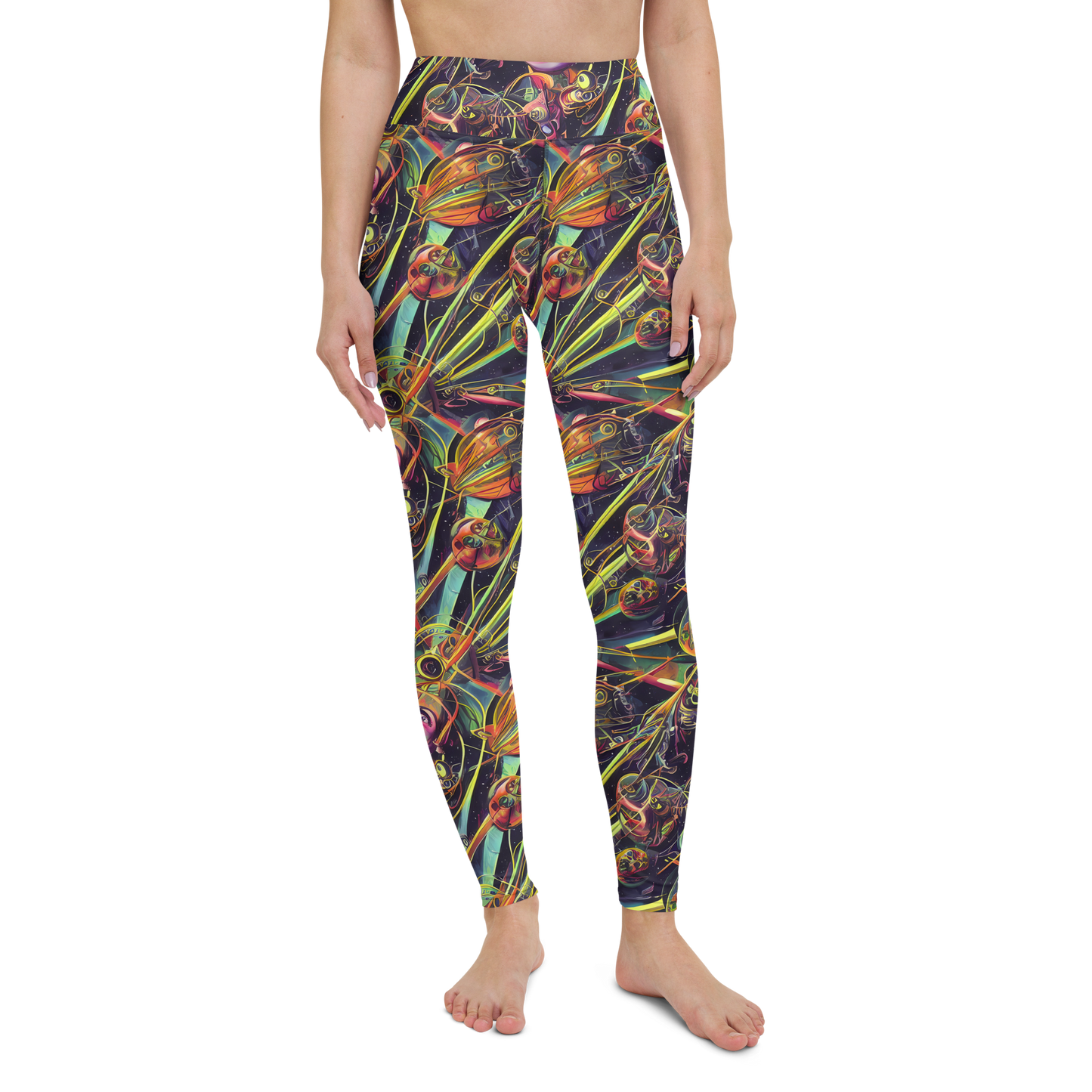 Yoga Leggings - Psychedelic Deep Space