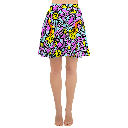 Skater Skirt - Punk Doodles