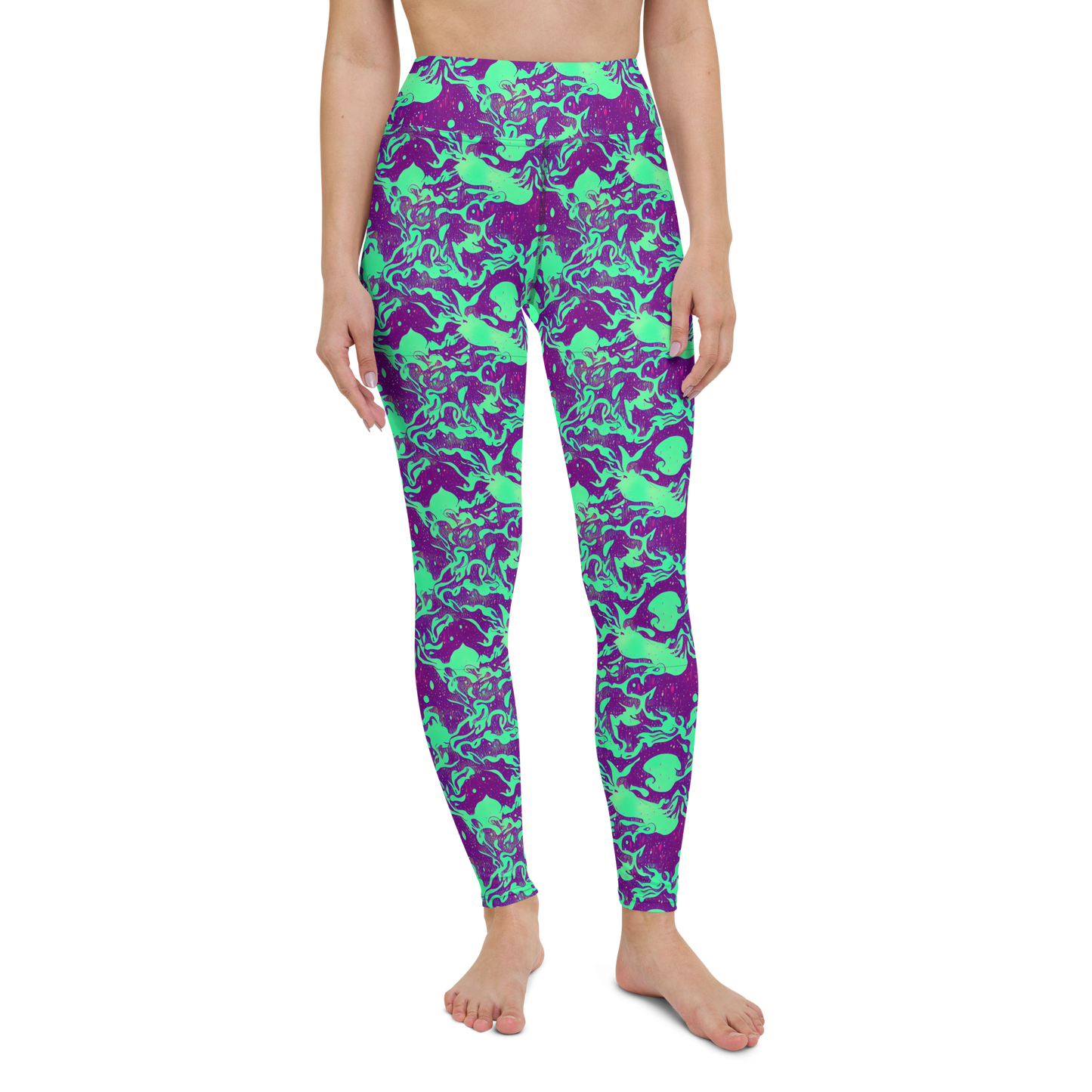 Yoga Leggings - Alien Ripples