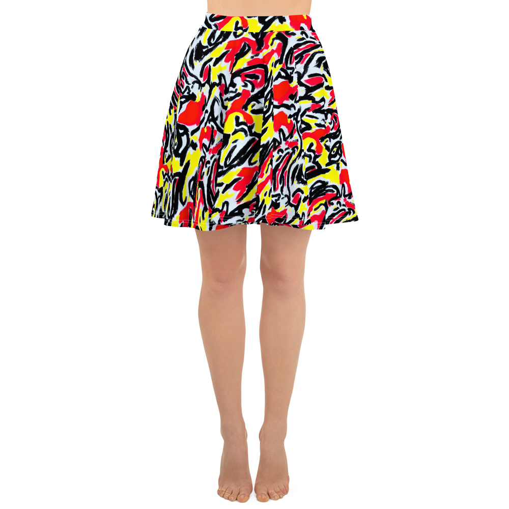 Skater Skirt - Cosmic Brushstrokes