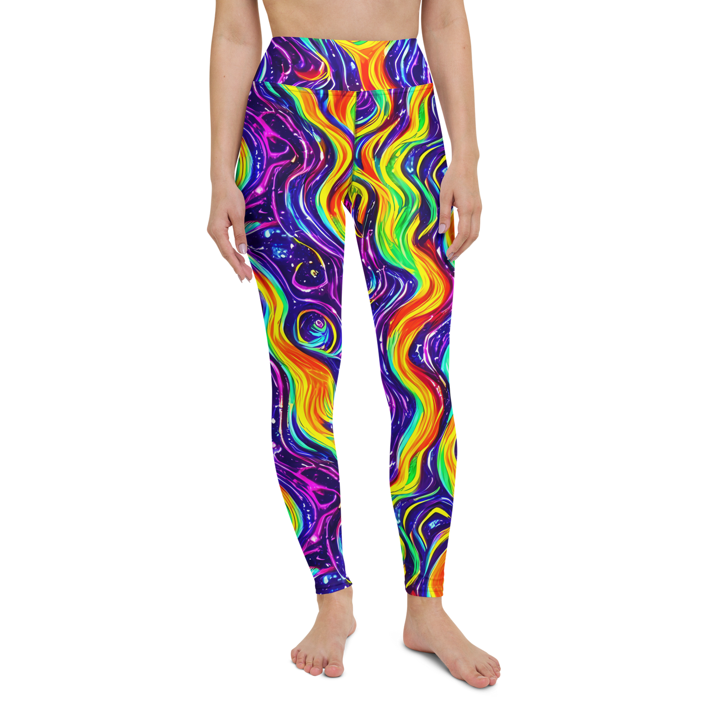 Yoga Leggings - Galactic Flames