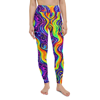 Yoga Leggings - Galactic Flames