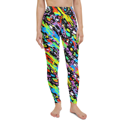 Yoga Leggings - Pollock Pulse