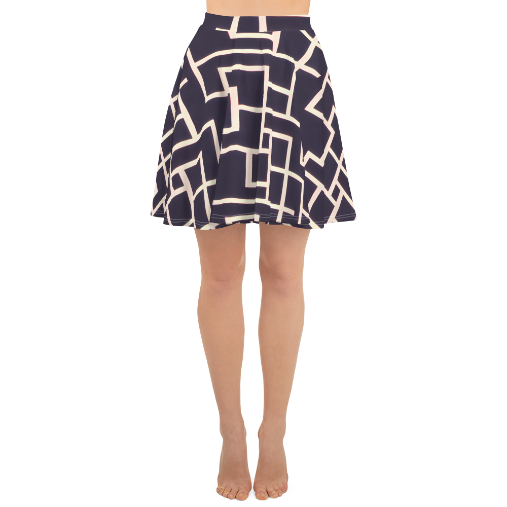 Skater Skirt - Gilded Gridlock