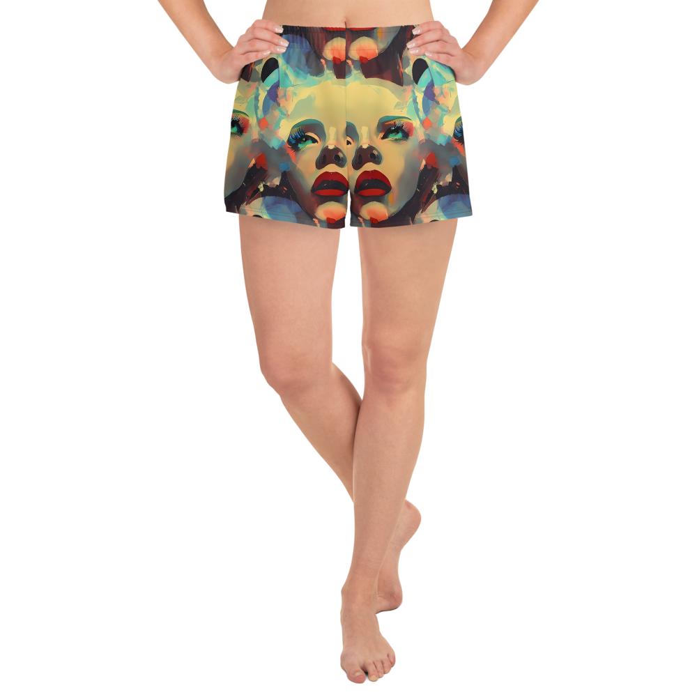 Women’s Athletic Shorts - Astral Reflections