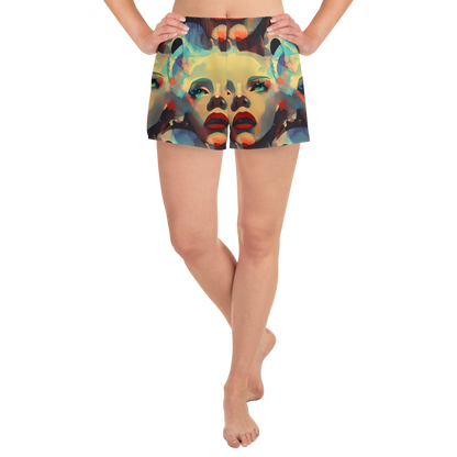 Women’s Athletic Shorts - Astral Reflections