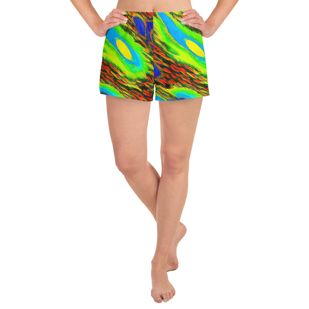 Women’s Athletic Shorts - Hodgkin's Blaze