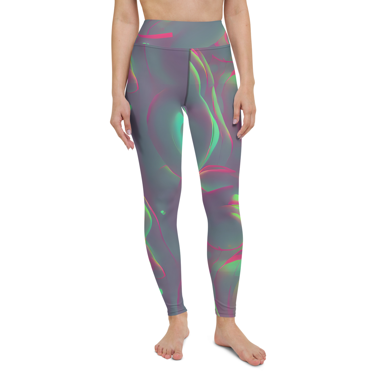 Yoga Leggings - Neon Whisper