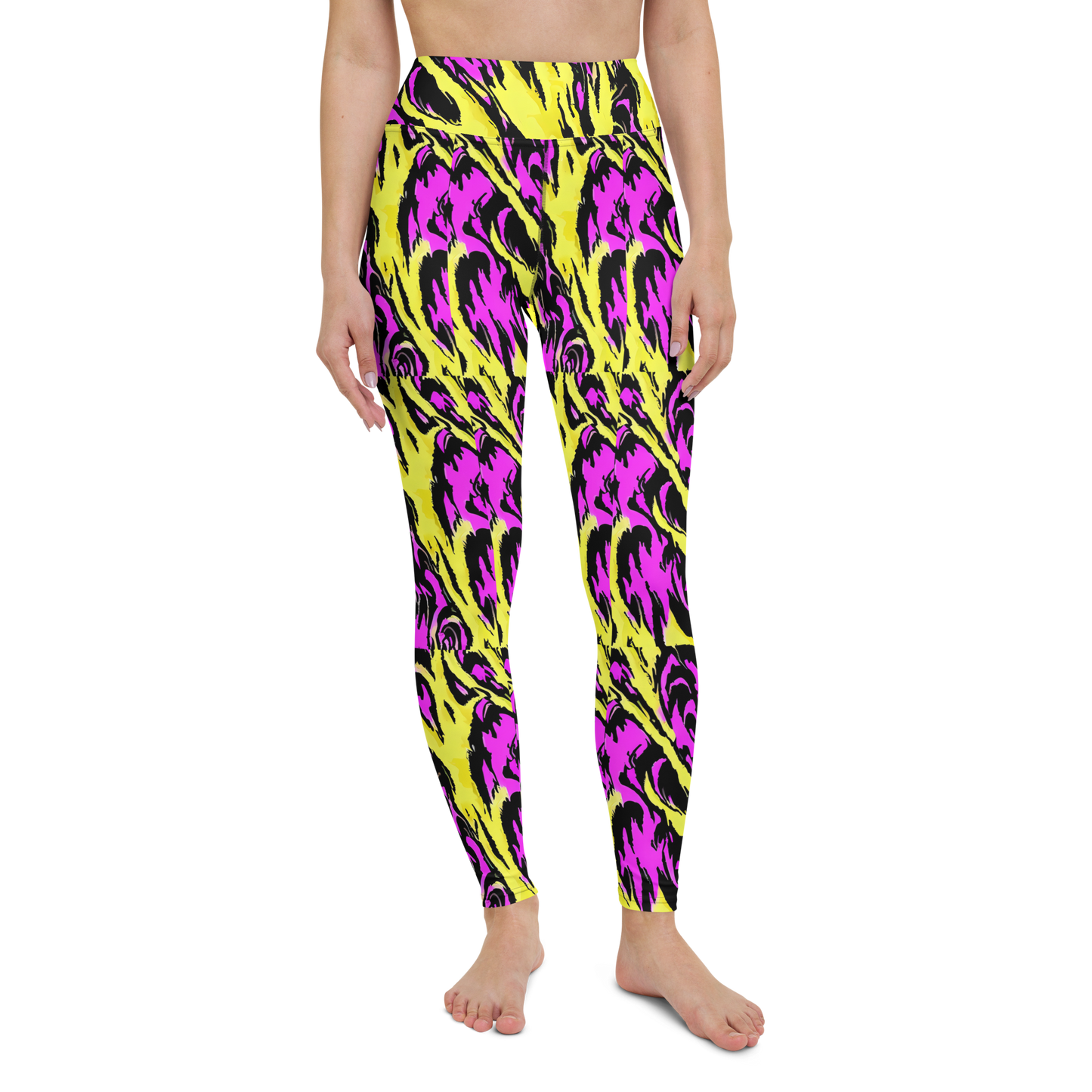 Yoga Leggings - Neon Savanna