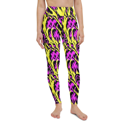 Yoga Leggings - Neon Savanna