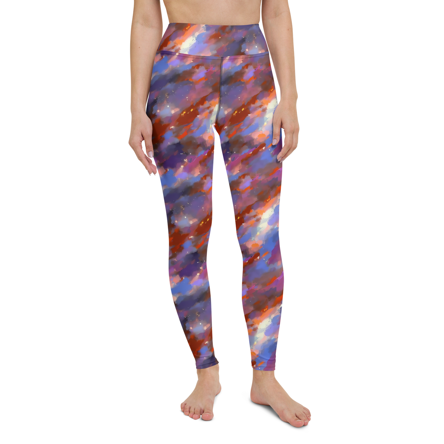 Yoga Leggings - Celestial Brushstroke