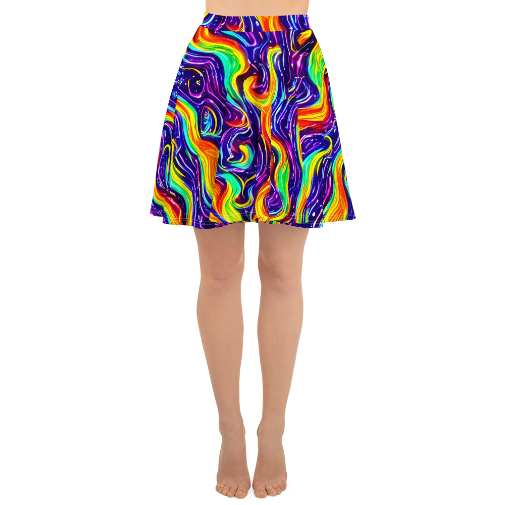 Skater Skirt - Galactic Flames