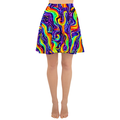 Skater Skirt - Galactic Flames