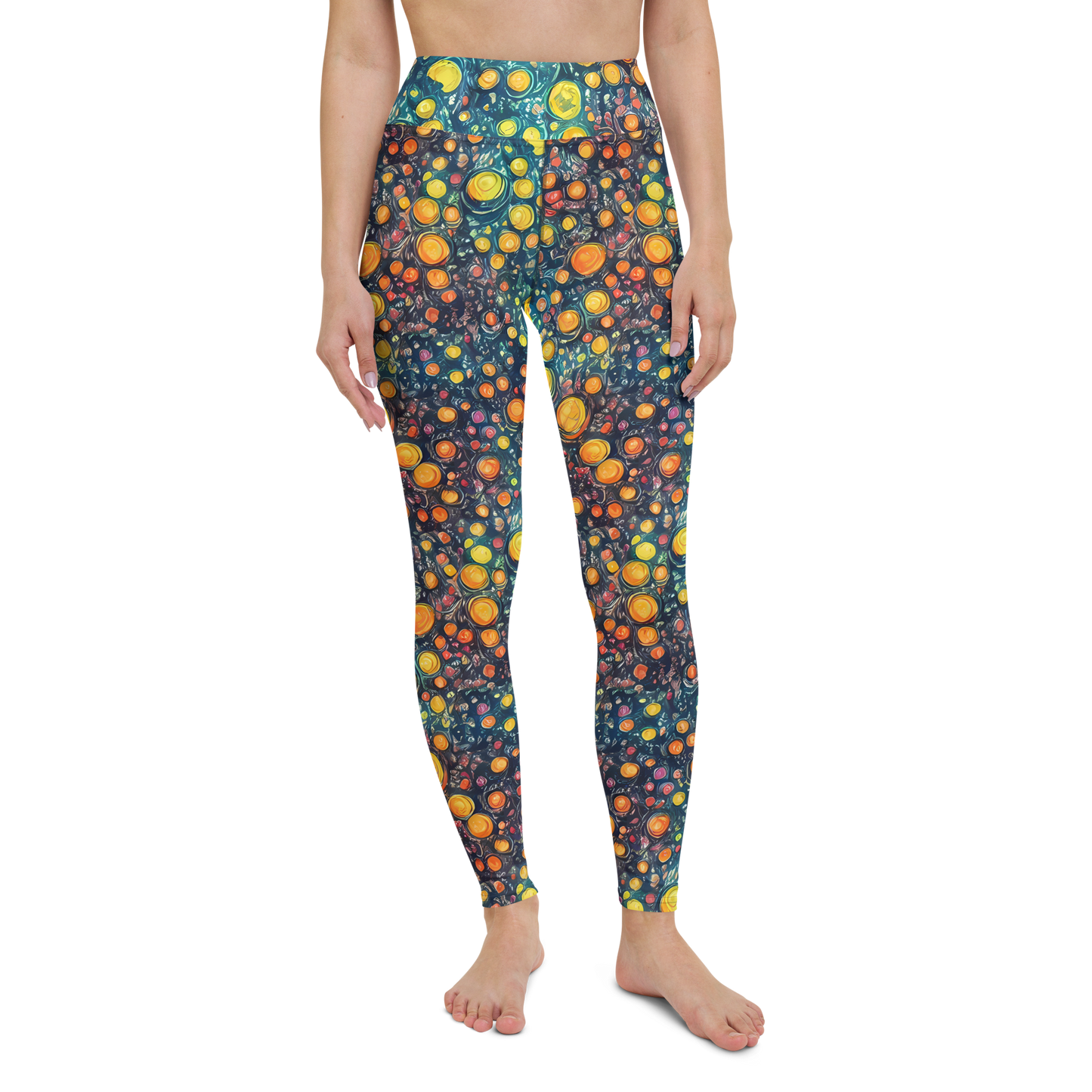 Yoga Leggings - Starry Orbits